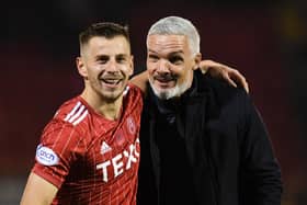 Aberdeen boss Jim Goodwin has been happy with the club's recruitment including midfielder Ylber Ramadani.  (Photo by Ross MacDonald / SNS Group)