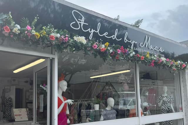 The Styled by Macs boutique is located on Linlithgow's High Street but growth plans include a potential expansion into a larger store in the town.