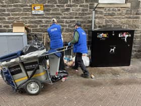 clean team in action on Rose Street.