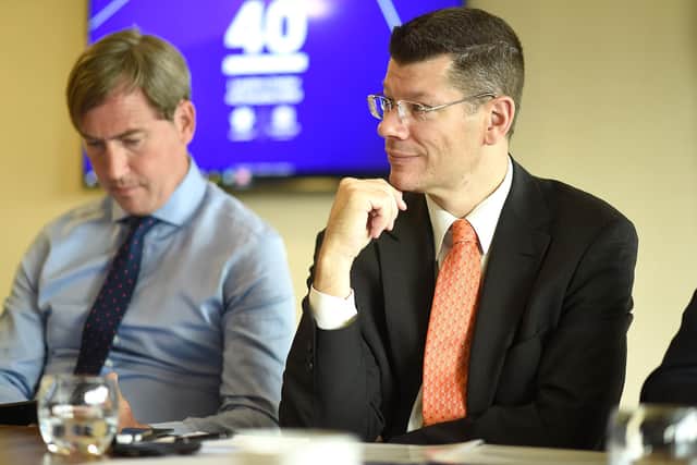 SPFL chief executive Neil Doncaster, right.