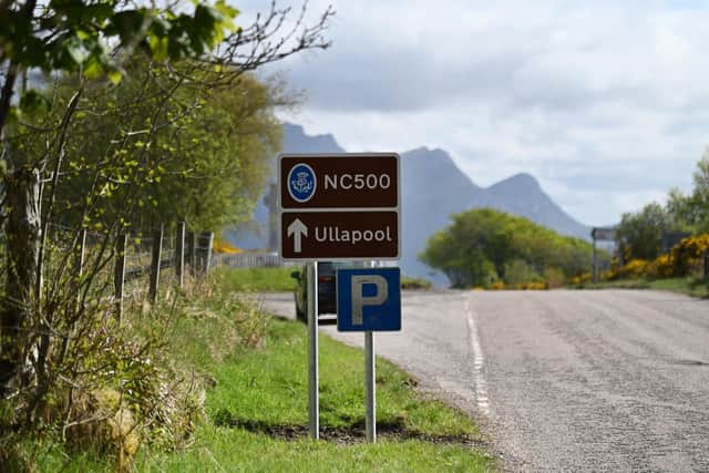 Motorists driving the NC500 are being urged to slow down, head off the beaten track and venture further into surrounding areas this summer as high visitor numbers put pressure on the route and surrounding communities. PIC: John Devlin.