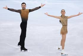 Lilah Fear and Lewis Gibson at the Beijing 2022 Winter Olympic Games. Picture: Matthew Stockman/Getty