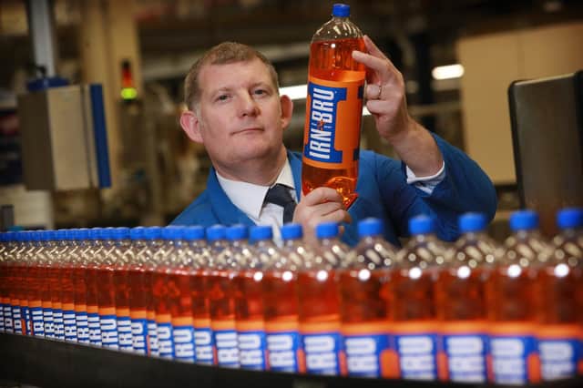 AG Barr chief executive Roger White at the AG Barr factory in Cumbernauld. Picture: Stewart Attwood