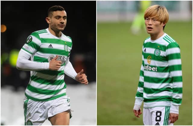 Giorgos Giakoumakis and Kyogo Furuhashi are two striking options for Ange Postecoglou - but can the Celtic boss find a formation to suit both goal-scorers?