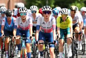 Anna Shackley (centre) worked for Team Great Britain lead rider Lizzie Deignan in the Olympic road race. (Photo by Michael Steele/Getty Images)