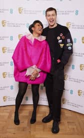 West Side Story star Ariana DeBose and The King's Man star Harris Dickinson, who are contenders to be named the next star of the future at the Bafta awards in March. They have been nominated alongside, No Time To Die's Lashana Lynch, A Quiet Place's Millicent Simmonds, and Kodi Smit-McPhee, whose recent credits include starring in Jane Campion's The Power of The Dog, for the EE Rising Star Award. Photo: Tom Dymond/PA Wire