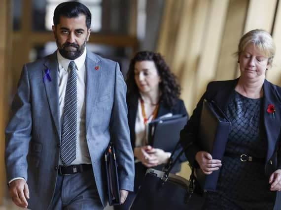Humza Yousaf and his deputy Shona Robison. Picture: Jeff J Mitchell/Getty Images
