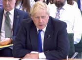 Prime Minister Boris Johnson appearing in front of the Liaison Committee in the House of Commons, London, on the subject of the work of the Prime Minister. Picture date: Wednesday July 6, 2022.