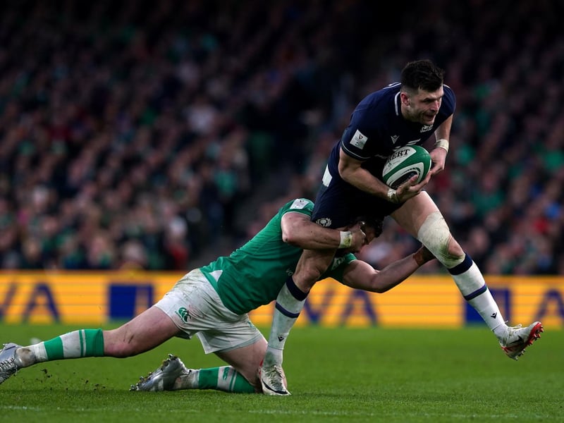 Good under the high ball in first half and created a half-chance for himself with kick-chase just before half-time. One moment after the break could have proved costly when he tried to keep in play a high ball and fumbled. Made more metres than any other Scot. 7