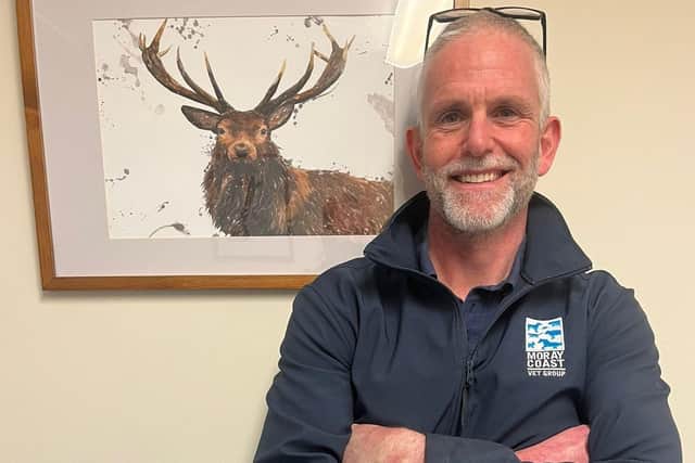 Jamie Mclaren, veterinary surgeon and director at Moray Coast Vets.