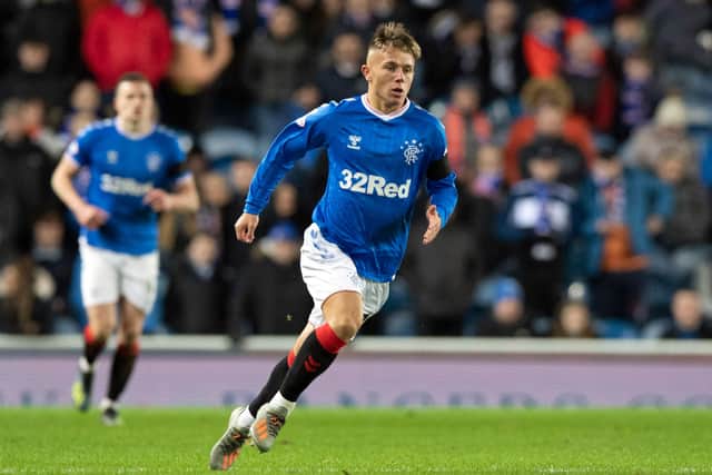 The 18-year-old made his first-team Rangers debut in January. Picture: SNS