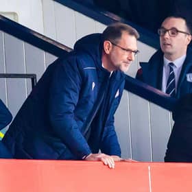 Dundee managing director John Nelms, left, will be absent as manager Mark McGhee searches for his first win as manager.