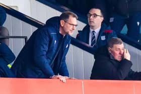 Dundee managing director John Nelms, left, will be absent as manager Mark McGhee searches for his first win as manager.