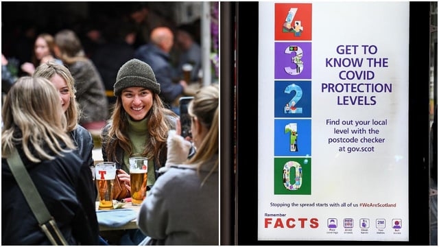 It was hoped that the whole of Scotland would move into Level 0 at the end of June, which would see more restrictions on hospitality eased (Getty Images)