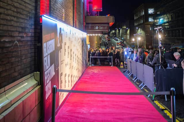 The Glasgow Film Festival's red carpet events have been a familiar sight outside the GFT. Picture: Pete Copeland