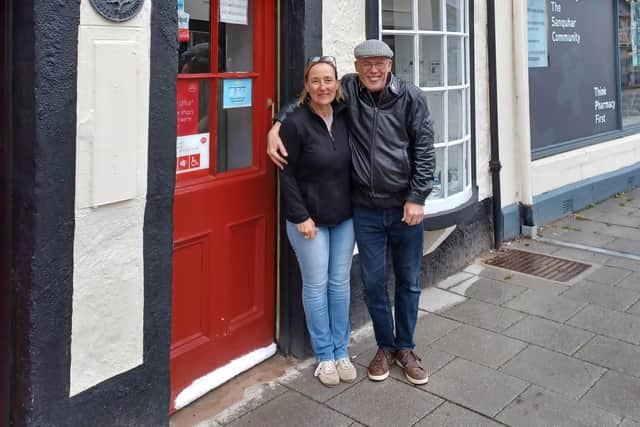Barry Ford, from Lincolnshire, with wife Mary have taken over the Sanquhar Post Office