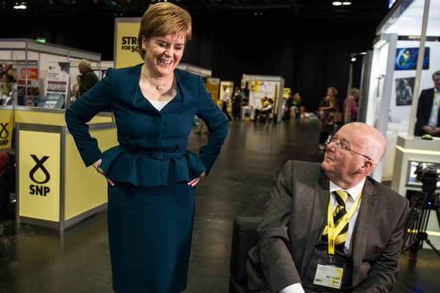 Nicola Sturgeon with husband Peter Murrell.