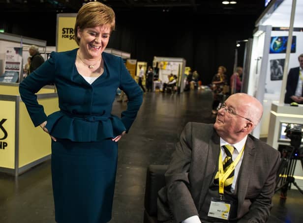 Nicola Sturgeon with husband Peter Murrell.