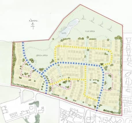 The masterplan will bring up to 160 new homes to Newburgh (Pic:Ryden)