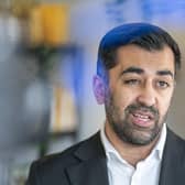 First Minister Humza Yousaf during a visit to the Whitfield Community Larder as part of the Big Help Out in Dundee. Picture: Jane Barlow -  WPA Pool/Getty Images