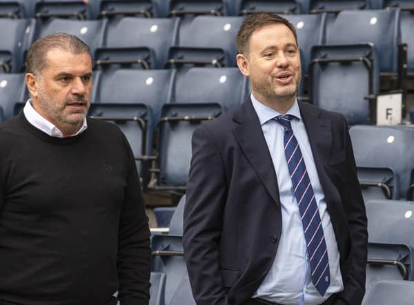 Celtic's Ange Postecoglou believes people are 'living in the moment' in being exercised by how his team and  Michael Beale's Rangers are dominating in their domestic outings against the other clubs.(Photo by Alan Harvey / SNS Group)