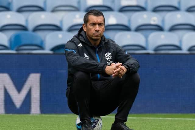 Rangers manager Giovanni van Bronckhorst. (Photo by Rob Casey / SNS Group)