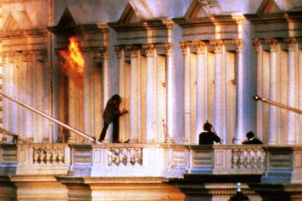 The SAS's storming of the Iranian Embassy in London in 1980 after terrorists shot two of their 19 hostages helped make the Regiment's reputation (Picture: David Levenson/Keystone/Getty Images)