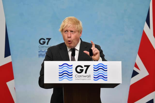 Prime Minister Boris Johnson insisted there was a "fantastic degree of harmony" between the world leaders.