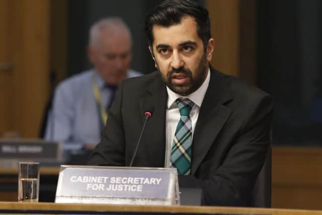 Humza Yousaf, Cabinet Secretary for Justice, appearing before the Justice Committee to give evidence on the Hate Crime and Public Order (Scotland) Bill at the Scottish Parliament. Picture: Andrew Cowan/Scottish Parliament/PA Wire