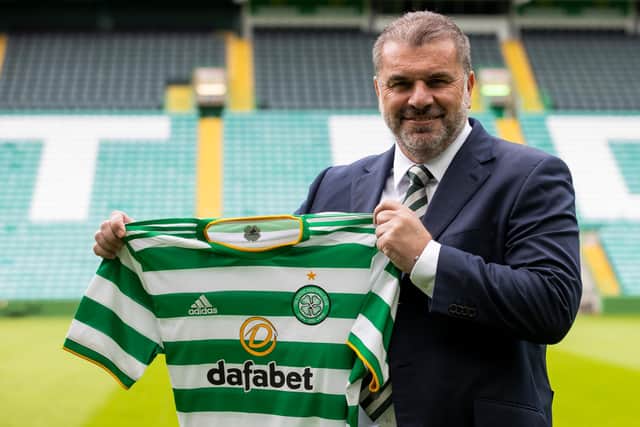 Ange Postecoglou was unveiled as Celtic boss at Parkhead. (Photo by Craig Williamson / SNS Group)