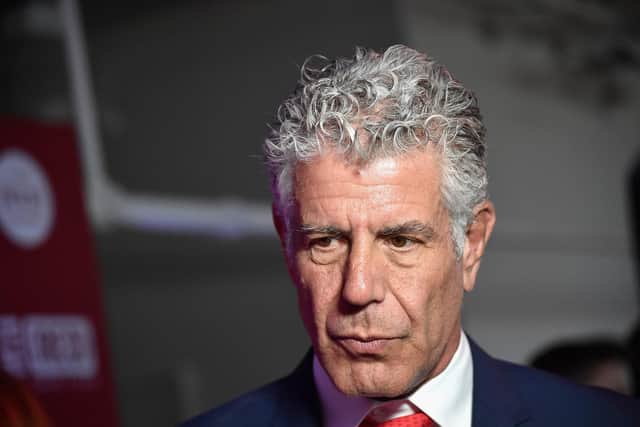 One of my favourites is Kitchen Confidential by Anthony Bourdain, a fast-paced account of a world of fire and knives, addiction, and a love of food catalysed by eating his first oyster. Picture: Mike Coppola/Getty Images.