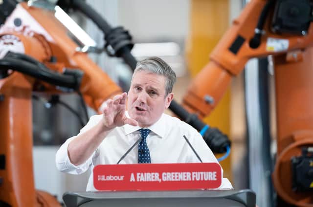 Labour leader Sir Keir Starmer makes his first major speech in 2023 during a visit to UCL at the Queen Elizabeth Olympic Park, London.
