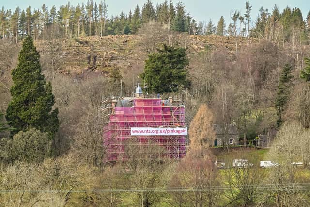 Craigievar Castle is undergoing a 12-month conservation project. Pic: Michal Wachucik/Abermedia)