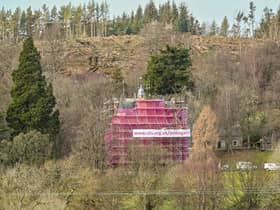 Craigievar Castle is undergoing a 12-month conservation project. Pic: Michal Wachucik/Abermedia)
