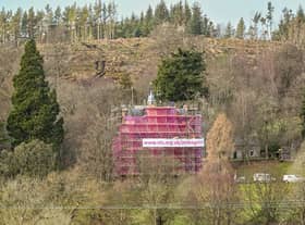 Craigievar Castle is undergoing a 12-month conservation project. Pic: Michal Wachucik/Abermedia)