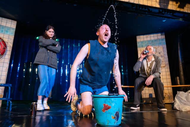 Mimi Millmore, Michael Dylan and Alan McHugh in Fish