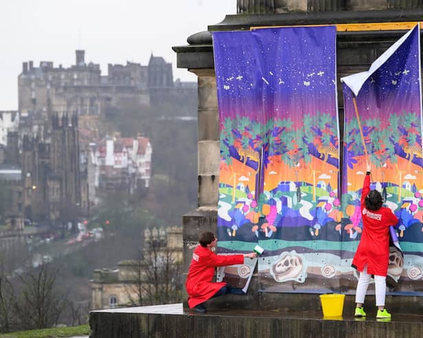 Maria Tolzmann and Andrew Jenkins of Edinburgh Science Festival preparing for the event that is set to take over the Scottish capital this Easter break. PIC: Ian Georgeson.