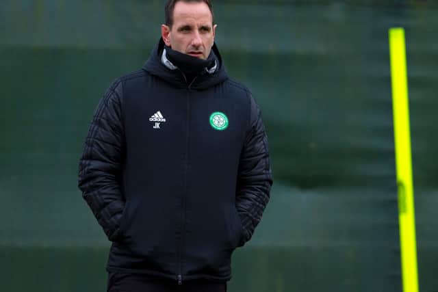Celtic interim manager John Kennedy cannot fathom the delays in imposing bans on the Rangers five - who broke the law "100%" in attending a house party during full lockdown in January. (Photo by Alan Harvey / SNS Group)