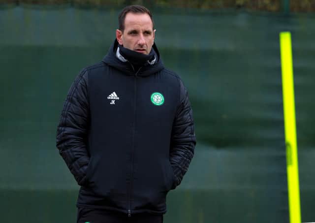 Celtic interim manager John Kennedy cannot fathom the delays in imposing bans on the Rangers five - who broke the law "100%" in attending a house party during full lockdown in January.  (Photo by Alan Harvey / SNS Group)