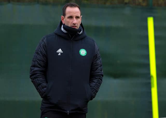 Celtic interim manager John Kennedy cannot fathom the delays in imposing bans on the Rangers five - who broke the law "100%" in attending a house party during full lockdown in January. (Photo by Alan Harvey / SNS Group)