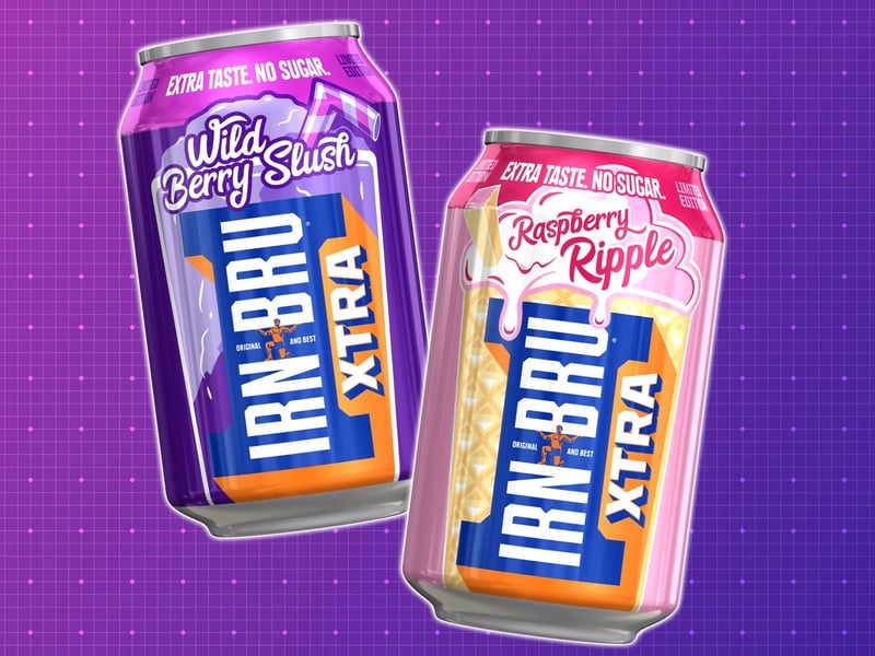 While the original is the best for most people, Barr’s have experimented with new Xtra flavours, such as raspberry ripple and wild berry slush.