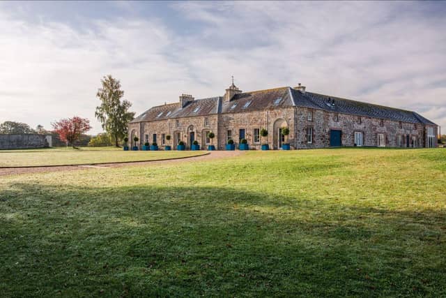 Newhall Mains has a quadrangular layout of cottages and suites centred around a courtyard and its own airstrip for those that want to skip the long drive or train journey.