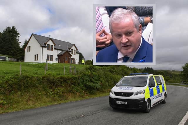 Ian Blackford called for a review of armed policing in rural areas of Scotland after the events on Skye