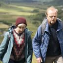 Toby Jones as Alan Bates and Julie Hesmondhalgh as Suzanne in Mr Bates vs The Post Office. Photo: ITV