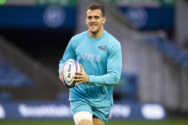 Emiliano Boffelli will win his 50th cap for Argentina when they play Scotland at Murrayfield. (Photo by Ross MacDonald / SNS Group)