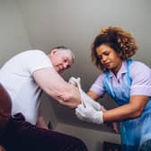 Work in care in Scotland? Unite the Union says: “Get involved in the battle for better pay and conditions now.”  Image posed by models
