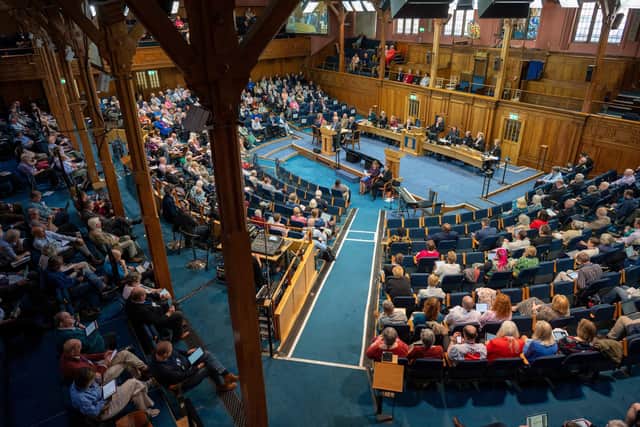 The General Assembly of the Church of Scotland in session at New College, Edinburgh, in May this year (Picture: Andrew O'Brien)