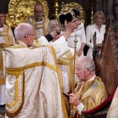 The Archbishop of Canterbury places St Edward's Crown on the head of King Charles III during his coronation at Westminster Abbey in 2023 - but how many more such ceremonies will this country witness, a reader wonders (Picture: Victoria Jones/WPA Pool/Getty Images)