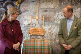 Their Royal Highnesses unveiled a plaque commemorating their visit