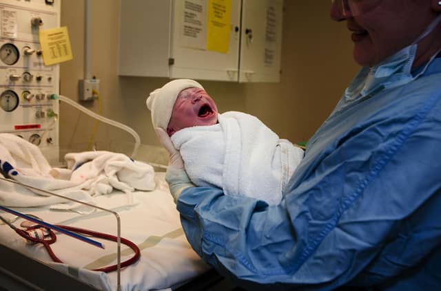 A simple test for pre-eclampsia that is available in England is not currently being used in Scotland (Picture: Christopher Furlong/Getty Images)